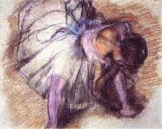 Edgar Degas Dancer Adjusting her Slippers Germany oil painting artist